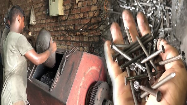 Amazing Iron Nails Production Process Unfolded