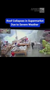 A roof partially collapsed Monday morning amid heavy flooding in Ocean Township, N.J. Despite severe flash flooding having submerged roads in the surrounding area, emergency crews were able to rush to the scene at BJ's Wholesale Club. Local officials confirmed that all twenty-seven employees inside the building were safely evacuated and accounted for.