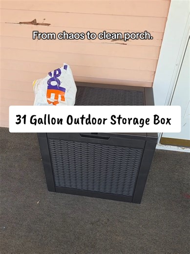Organize Your Space with a 31 Gallon Outdoor Storage Box