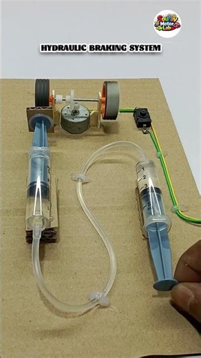 Hydraulic Breaking System With DC Motor | Powerful DIY Project