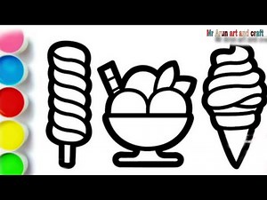 🍦 Delicious Ice Cream Drawing | Easy Step-by-Step for Kids