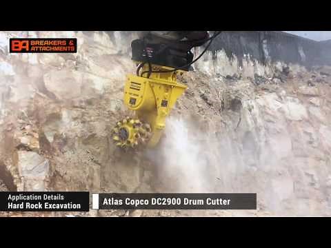 Hard rock excavation using Epiroc/Atlas Copco DC2900 Drum Cutter - BAEG