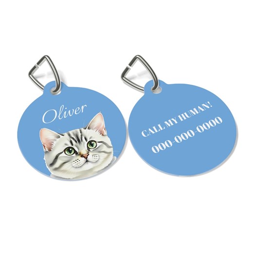 Custom Cat Name Tag | Personalized Cat ID Tag | Pet Tag From Photo | Custom Cat Name Tag | Dog & Cat Collar Tag | Cat Lover Gift - Etsy UK