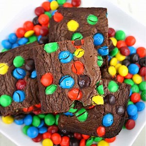 3-Ingredient M&M Brownies