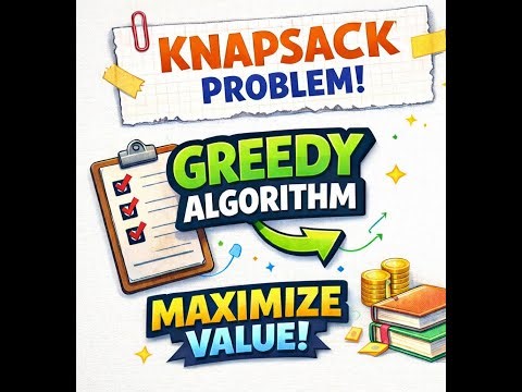 Knapsack Problem With Example| Greedy Method
