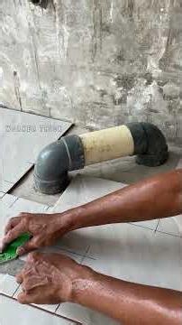Installing ceramic tiles obstructed by pipes will feel easy, just follow a few steps.#ceramic #diy