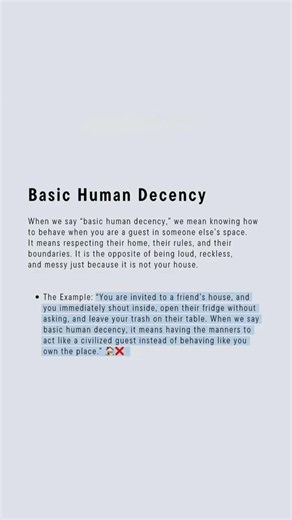 Basic Human Decency — Do You Have It? 🏠✨