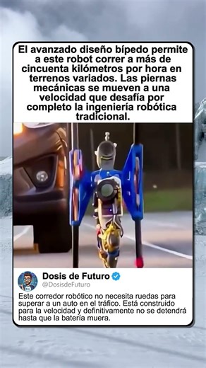 EL ROBOT MÁS RÁPIDO CORRE SIN RUEDAS