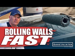 Rolling Walls FAST with a Power Roller! Recycled Paint Reviewed.