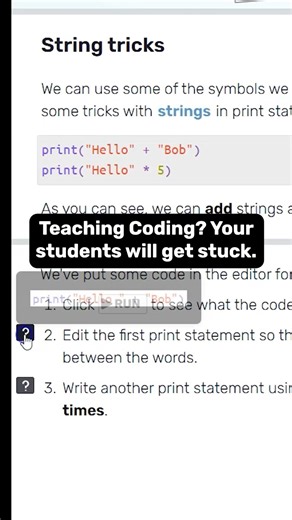 Helping learners get unstuck 💡