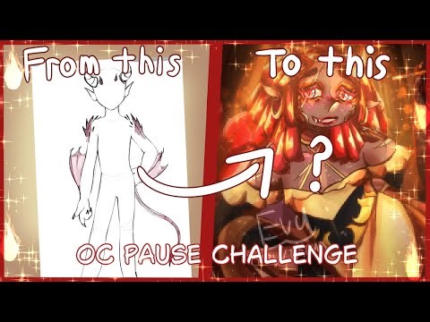 I did a pause oc challenge and made a drag queen dragon