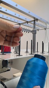 4.6K views | This ONE trick makes threading a 15 needle machine SO...