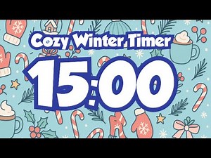 15-Minute Winter Timer – Cozy Snowy Focus & Productivity