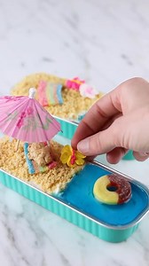 30K views · 73 reactions | Beachy Party Cakes  vanilla cake topped with cookie crumbs and jello! #beach #cake #baking #baketok #summertime | Life Cake | Facebook