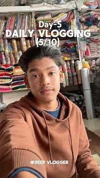 ￼Day-5 daily ￼vlogging (5/10) ✅challenge😱👍￼