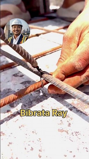 How to Tie Rebar Like a Pro 🏗️ | Construction Basics #construction