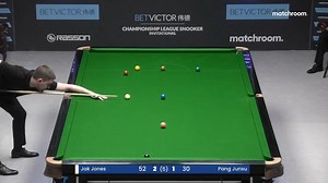 Jak Jones defeats Pang Junxu for the second-consecutive match! 🙌 The Welshman takes on Hossein Vafaei in the Group One final, live on the Matchroom Pool YouTube channel 💥 @BetVictor #CLSnooker | Championship League Snooker