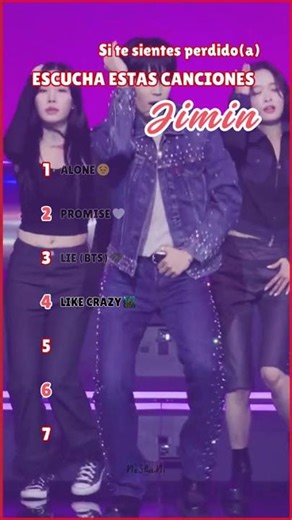 Si te sientes PERDIDO(A) escucha estás canciones de JIMIN #bts #army #jimin #short #parati