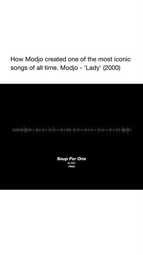 Good Music on Instagram: "Modjo created Lady by sampling the 1982 track Soup For One by Chic They took the distinctive funky guitar riff and bassline from that song and built a new production around it adding modern house drums warm synths and smooth vocals The result was a fresh but nostalgic sound that perfectly blended disco and early 2000s French house energy Lady became one of the defining songs of that era showing how a classic groove could be reborn for a new generation"
