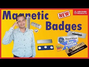 🧲 How to Make a Magnetic Badge? DIY Magnetic Pin Batches | AbhishekID.com