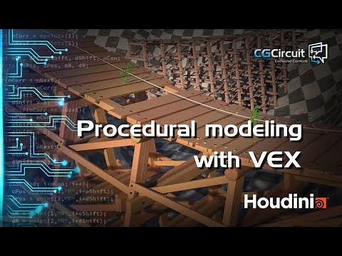 Houdini Tutorial - Procedural Modeling with VEX - [TRAILER]