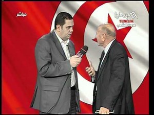 Hannibal 23 01 2011 Nejib Chebbi intervient en live pour s'excuser auprés de la chaine