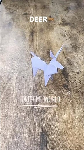 DIY ORIGAMI DEER EASY CRAFT TUTORIAL | HOW TO MAKE PAPER DEER FOR CHRISTMAS DECORATION STEP BY STEP