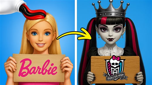 168K views · 1.9K reactions | Vampire is the new school queen! Barbie transformed into a vampire | La La Life | Facebook