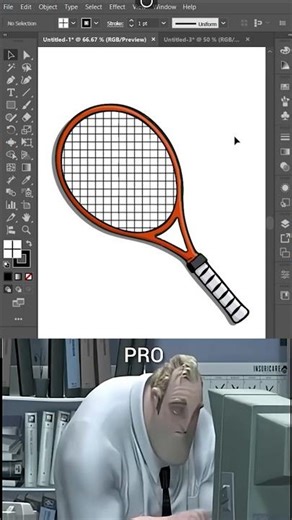 Beginner VS Pro Artist. Adobe Illustrator
