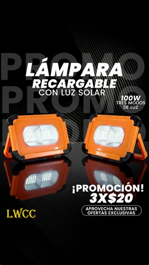 Reflector Solar 100W: Energía y Luz en Emergencias