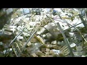 Worst ForkLift Driver Epic Fail - Crashes Warehouse Shelves And Bring It Down.