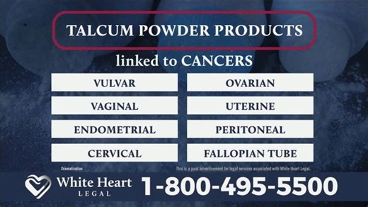 White Heart Legal TV Spot, 'Talcum Powder: Various Cancers'