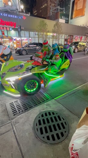 443K views · 6.4K reactions | @meganmsf on TikTok saw the Ninja Turtles rolling through Time Square! #teenagemutantninjaturtles #tmnt #Halloween | Wilkes Family Halloween Displays | Facebook