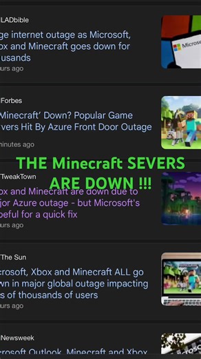 Minecraft severs down right now #minecraft #serversdown #fvp #new