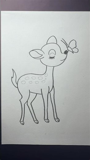 how to draw deer step by step