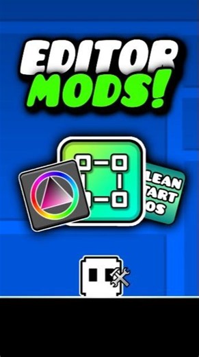 MORE AWEOSOME EDITOR MODS IN GEOMETRY DASH! #geometrydash #gd #shorts #games