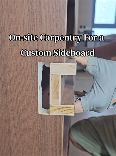 Built-In Fridge & Curved Sideboard Combo: On-Site Carpentry DIY