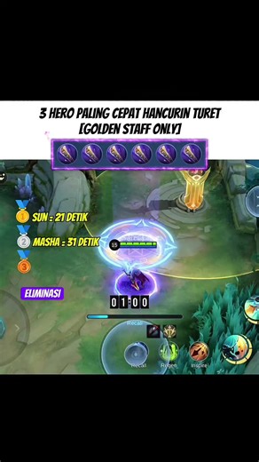 Ternyata Zilong juga belum bisa kalahin sun😲#MLBBGoldenMonth #MLBBGoldenTurtle