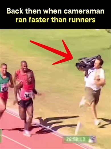Cameraman runs faster than runners #shorts