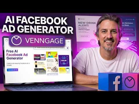 How to Create Facebook Ad Creatives FAST with AI (Venngage Demo)