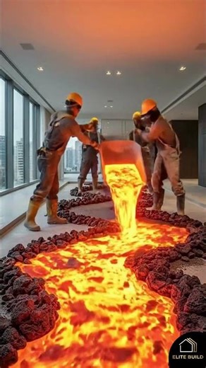 Astonishing lava epoxy flooring #interiordesign #homedesign