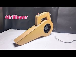 Air blower using cardbord How To Make Air Blower