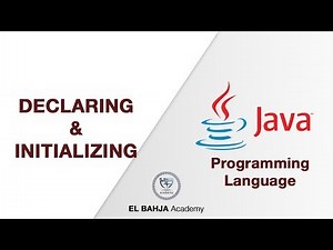 13 - Declaring and Initializing : Java (Darija)