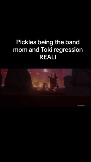 Pickles as the band mom and toki coping with regression SO REAL! #metalocalypse #dethklok #picklesthedrummer #tokiwartooth #armyofthedoomstar