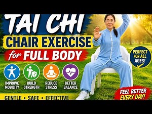 Tai Chi Chair Exercise for Full Body!!! #TaiChi #ChairTaiChi