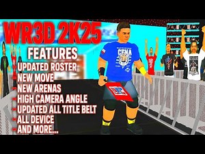 WR3D 2K25 RELEASED!! MOD|| RAW, SD , ROSTER UNLOCK UPDATED ARENAS, DOWNLOAD LINK DESCRIPTION