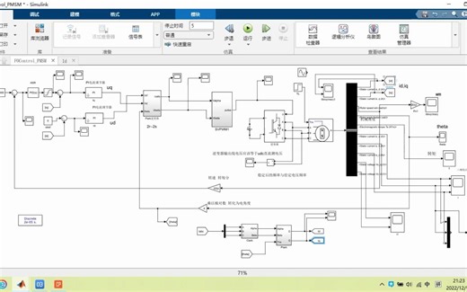FOC控制永磁同步电动机Simulink仿真