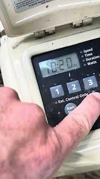 How to change time / clock on Pentair pool pump