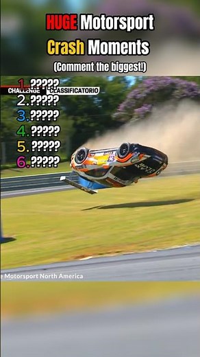Ranking HUGE Motorsport Crash Moments 💀 #motorsport #racing #crash