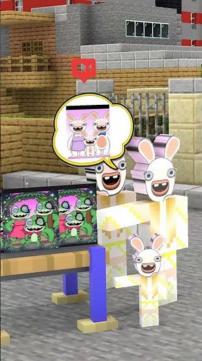 Team Sprunki Ribbit and Team Sprunki Rabbit with the painting!
